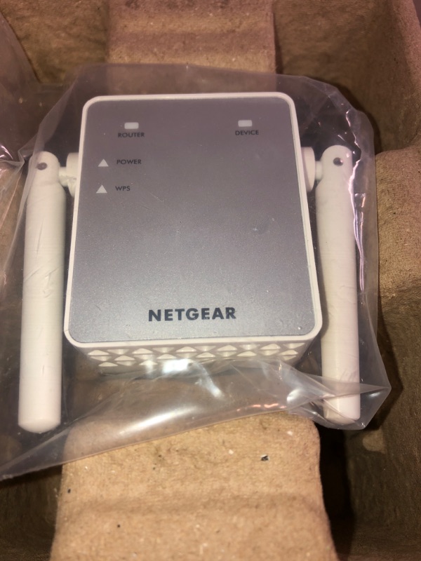 Photo 2 of NETGEAR AC750 WiFi Range Extender, EX3700 - 2.40 GHz, 5 GHz - 1 X Network (RJ-45) - Ethernet, Fast Ethernet - Wall Mountable
