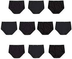 Photo 1 of Hanes Women's Cotton Brief Underwear Multi-packs, Available in Regular and Plus Sizes (Colors May Vary)
SIZE 8 