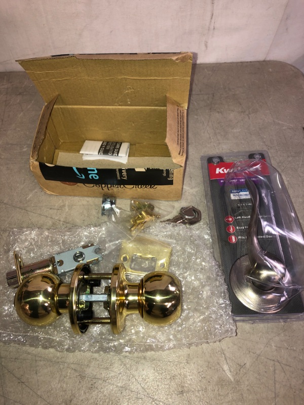 Photo 1 of 2PC LOT, VARIOUS DOOR KNOBS, USED ITEMS, SOLD AS IS 