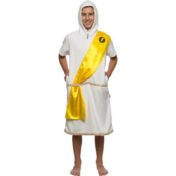 Photo 1 of FUNZIEZ! Zeus Costume Pajamas - One Piece Novelty Zeus Jumpsuit (White)
2 COUNT, SIZE S 