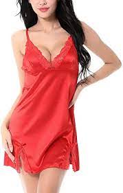 Photo 1 of ALLUROMAN Lingerie for Women Satin Lace Chemise Sleepwear Slip Dress Sexy Nightgown
2 COUNT, SIZE S 