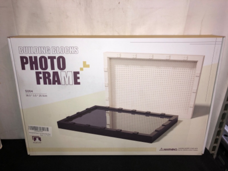 Photo 1 of Sawaruita 8x10 Picture Frame with Mat, Picture Frame 8.5x11, 4x6 Picture Frame, Display Case for Building Block Mini figure with Shatter Resistant Glass, Arts & Crafts DIY Kit for Kids (White)
