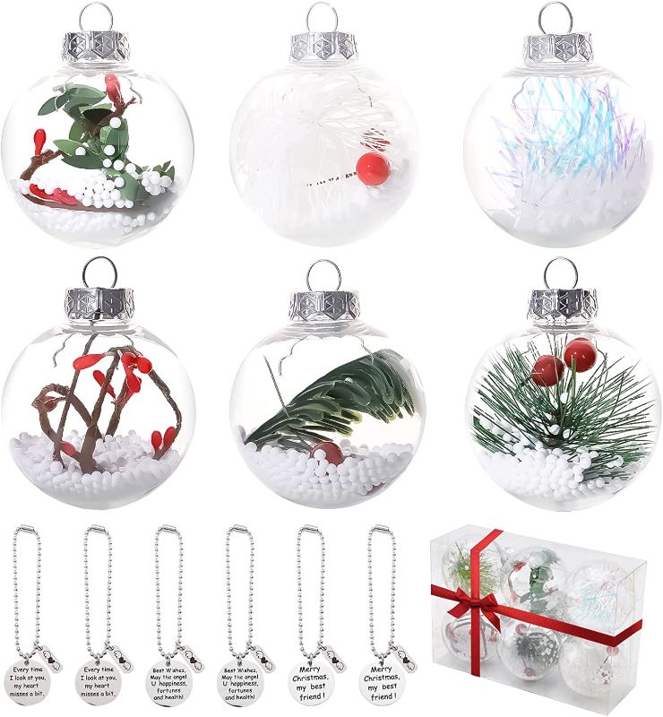 Photo 1 of 2PC LOT, MISC ITEMS
Christmas Ball Ornaments for Christmas Decorations, Transparent Hanging Pendant Ornaments Baubles Decorations for Birthday Wedding Party Shatterproof

4 Pack Rabbit Chew Toys for Teeth, Bunny Chew Treats, 100% Natural Apple Wood Sticks