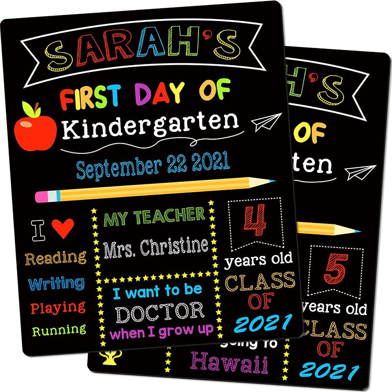 Photo 1 of 2PC LOT
First & Last Day of School Chalkboard, 12 x 10 Inch Double Sided Back to School Sign for Kids/Girls/Boys, Reusable Wooden 1st Day of Preschool/ Kindergarten Photo Props

HOUSE IS NOT A HOUSE WITHOUT A PITBULL, WOODEN SIGN