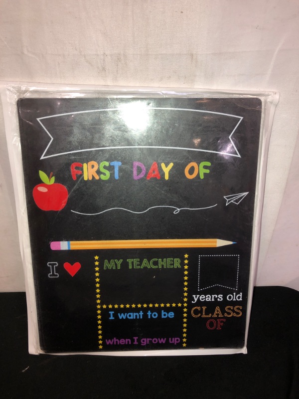 Photo 2 of 2PC LOT
First & Last Day of School Chalkboard, 12 x 10 Inch Double Sided Back to School Sign for Kids/Girls/Boys, Reusable Wooden 1st Day of Preschool/ Kindergarten Photo Props

HOUSE IS NOT A HOUSE WITHOUT A PITBULL, WOODEN SIGN