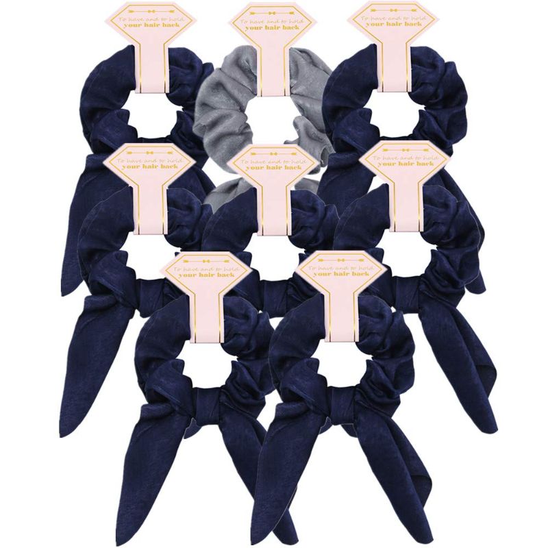 Photo 1 of 2PC LOT
Satin Bridesmaid Scrunchies 8 pack Proposal Gifts Elastics Hair Ties Hair Scrunchies Bachelorette Party Favors Satin Bridesmaid Gift for Bridal Wedding Parties (New Light gray & dark blue)

Chalier 4 Pcs Warm Winter Headbands for Women Cable Croch