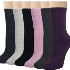 Photo 1 of Justay Winter Womens Wool Socks Vintage Warm Socks Thick Cozy Socks Knit Casual Crew Socks Gifts for Women
