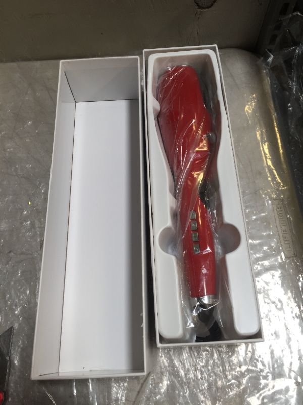 Photo 5 of 1 Inch Ceramic Rotating Curler Automatic Curling Iron Instant Heat up to 410°F Suitable for All Hair Types (Red)
