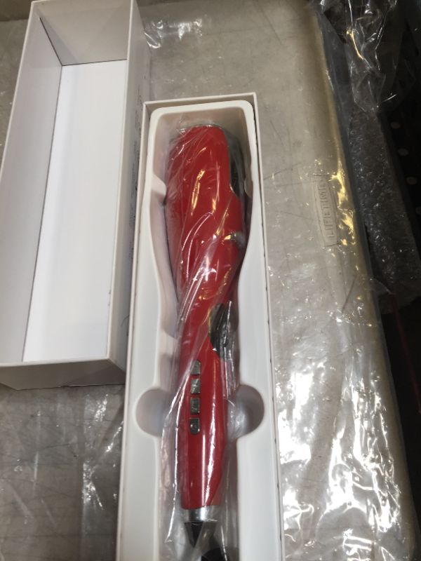 Photo 2 of 1 Inch Ceramic Rotating Curler Automatic Curling Iron Instant Heat up to 410°F Suitable for All Hair Types (Red)
