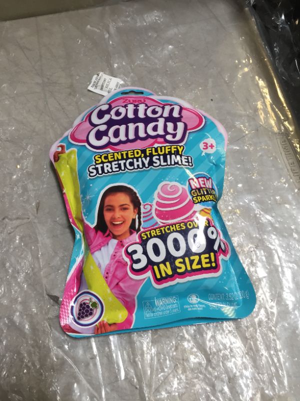 Photo 1 of Oosh Cotton Candy Slime (Purple Grape) by ZURU Scented Fluffy, Soft, Sparkle, and Super Stretchy Slime, Non-Stick Slimes for Kids - Purple Grape Scent
