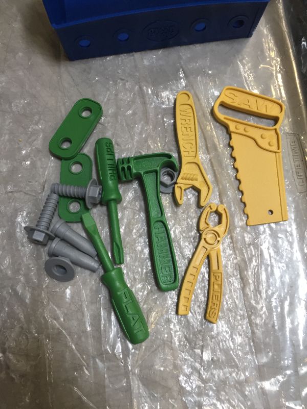 Photo 1 of Green Toys Tool Set, Blue - 15 Piece Pretend Play, Motor Skills, Language & Communication Kids Role Play Toy. No BPA, phthalates, PVC. Dishwasher Safe, Recycled Plastic, Made in USA.
