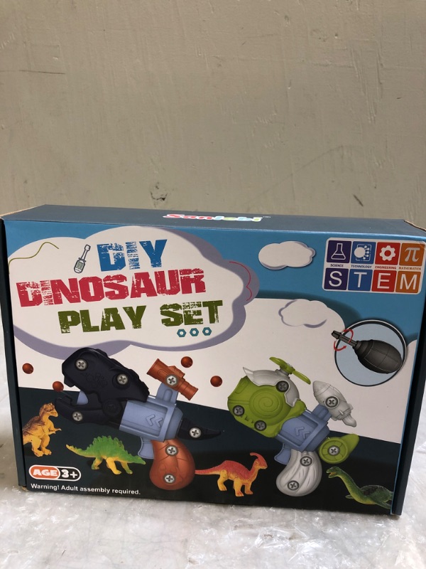 Photo 2 of Sanlebi Dinosaur Toys Game for Boys Girls 2 Guns with Dino Figures and Balls Education Play Set Shooting Games for Kids