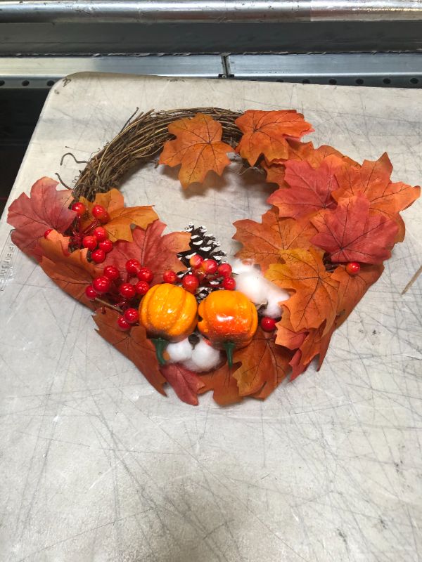 Photo 1 of 12" FALL WREATH HOME DECOR