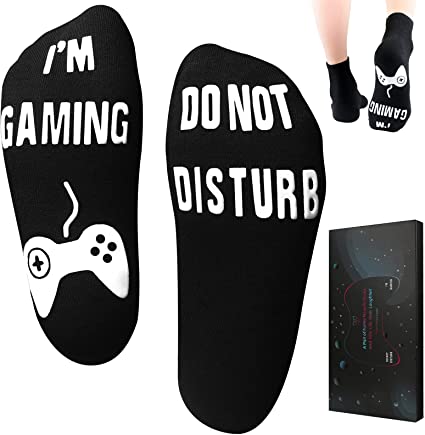Photo 1 of Do Not Disturb I'm Gaming Socks--SET OF 3---ONE SIZE FITS MOST---