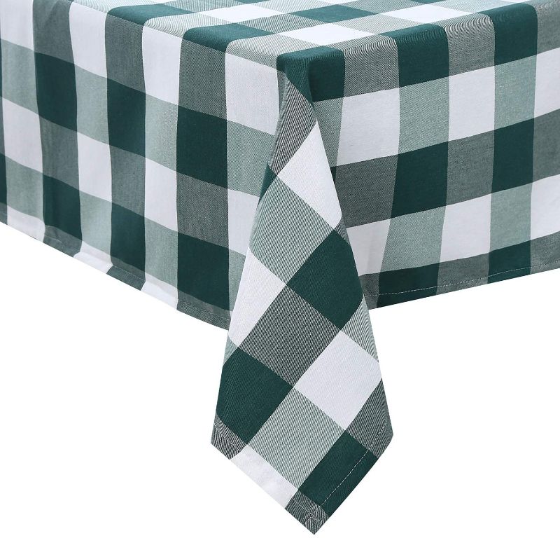 Photo 1 of 60 x 84 Inch Rectangle Checkered Tablecloth, Waterproof and Wrinkle Resistant Table Cloth