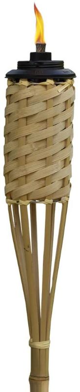 Photo 1 of 2 PK TIKI Brand 1120116 Homespun Outdoor Torch, Natural