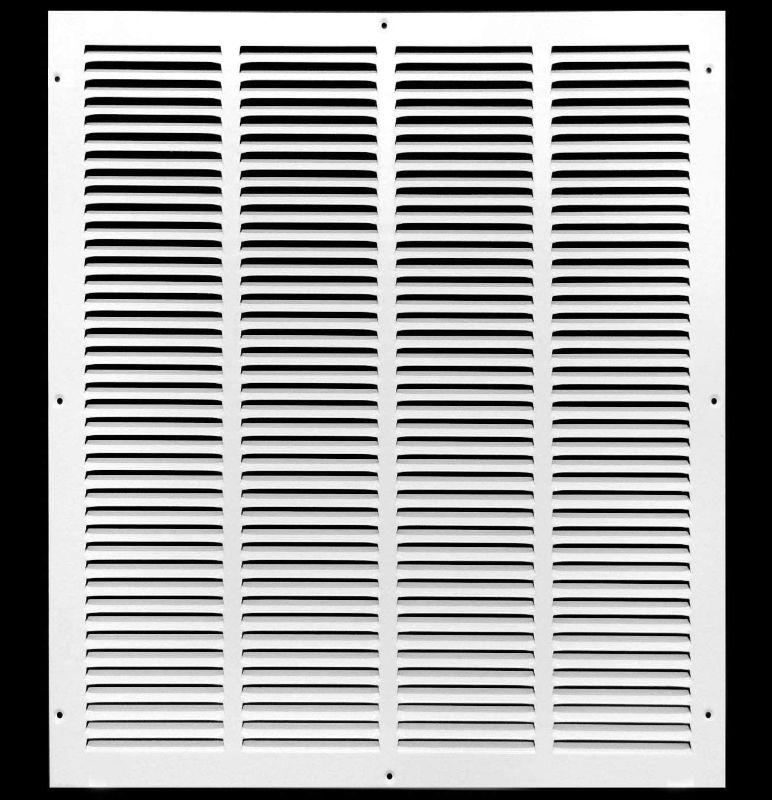 Photo 1 of 20" x 26" Return Air Grille - Sidewall and Ceiling - HVAC Vent Duct Cover Diffuser - [White] [Outer Dimensions: 21.75w X 27.75" h]
