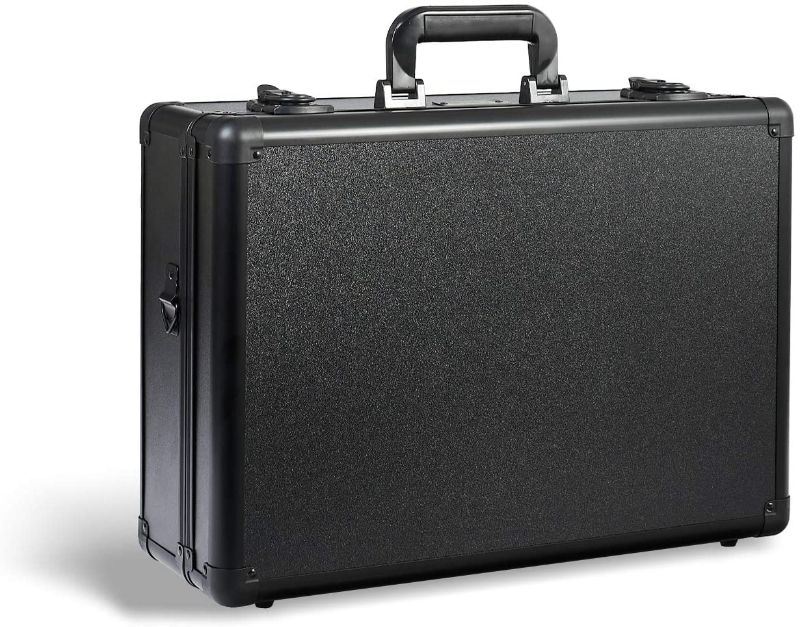 Photo 1 of Zeikos ZE-HC36 Deluxe Medium Hard Shell Protective Storage Case with Black Foam–18 x 12 x 6.5 Inches Pelican Water & Dust Resistant for Drones, Pistols, Laptop, Cameras, Lenses & Equipment-Matte Black
