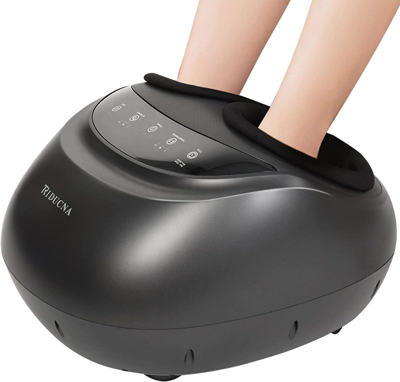 Photo 1 of TRIDUCNA Shiatsu Foot Massager with Heat - Electric Feet Massage Machine with Multi-Level Deep Kneading and Air Compression for Plantar Fasciitis, Tired Foot Muscle Relax at Home or Office
