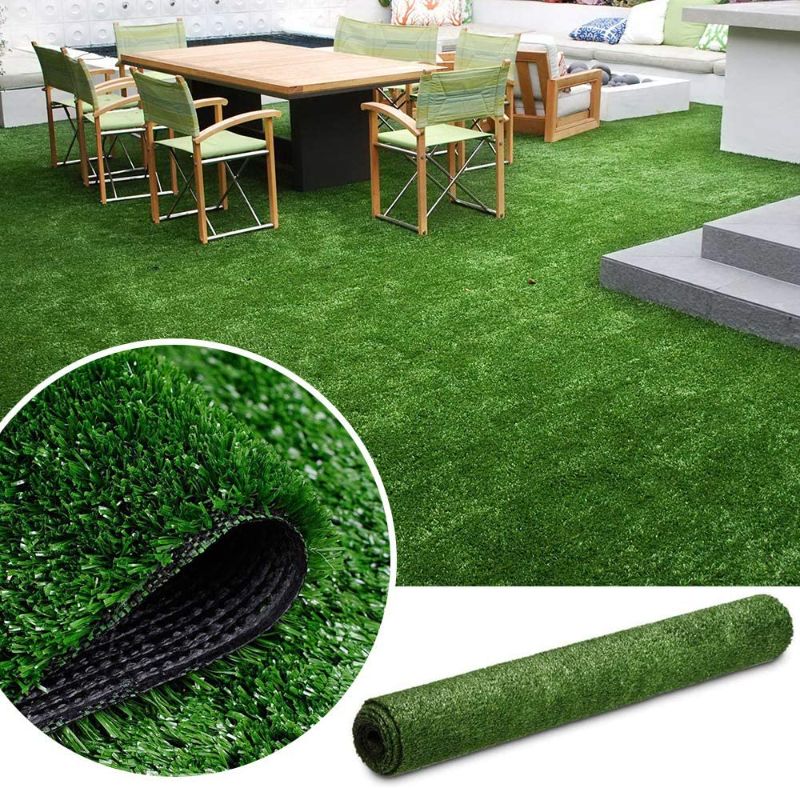 Photo 1 of ALTRUISTIC Customized Synthetic Artificial Grass Mat 4ft x 10ft,Indoor Outdoor Garden Lawn Landscape Turf for Pets, Faux Grass Rug with Drainage Holes
