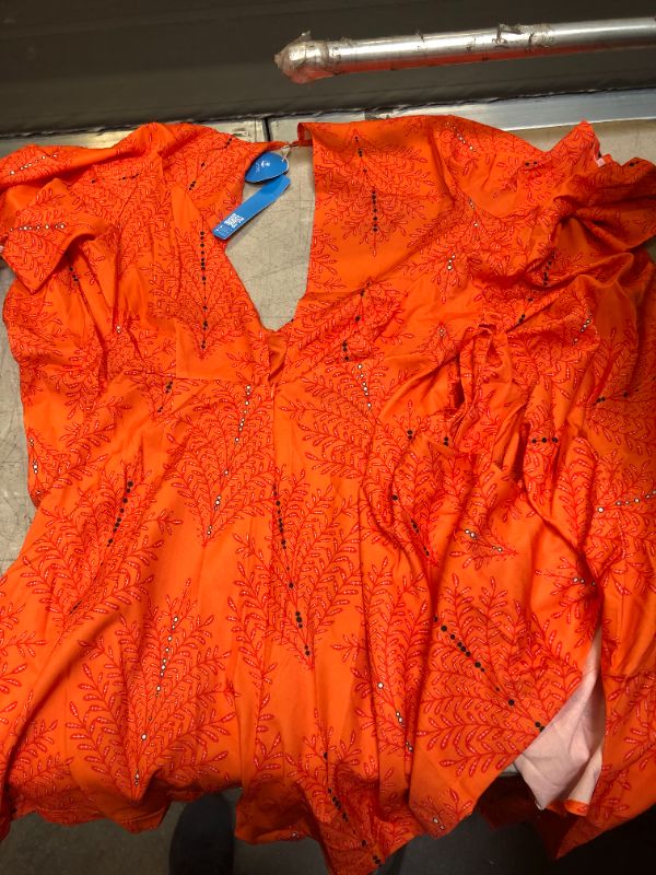 Photo 2 of CUPSHE ORANGE SHIRT----(SIZE SMALL)