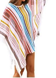 Photo 1 of CUPSHE Cover Up Stripe Tassels (M)