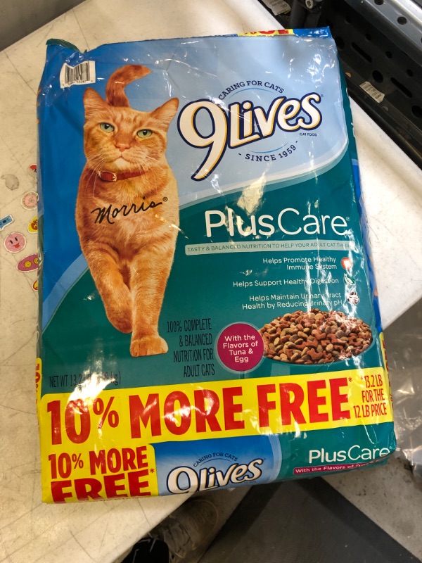 Photo 2 of 9Lives Plus Care Dry Cat Food, 13.3 Lb (Discontinued by Manufacturer) BB 05 28 2022
