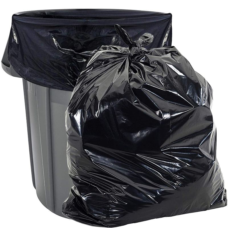 Photo 1 of Aluf Plastics Heavy Duty 55 Gallon Trash Bags - (Value 50 Pack) - 1.5 MIL equivalent Industrial Strength Plastic 35" x 55" for 50-55 Gal Cans -Fits Toter, Rubbermaid Brute, Carlislie Bronco etc.

