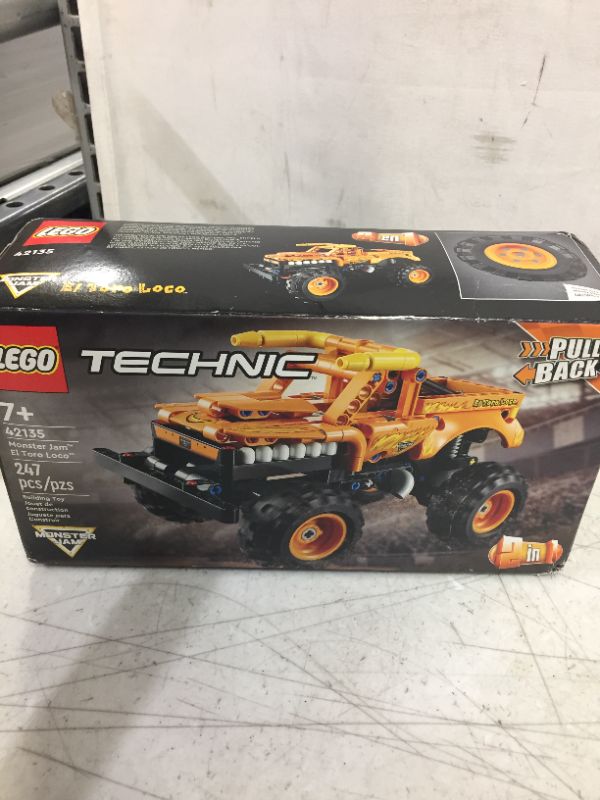 Photo 4 of LEGO Technic Monster Jam El Toro Loco 42135 Model Building Kit; A 2-in-1 Pull-Back Toy for Kids Who Love Monster Trucks; Makes A Great Birthday Gift for Monster Truck Fans; for Ages 7+ (247 Pieces)
