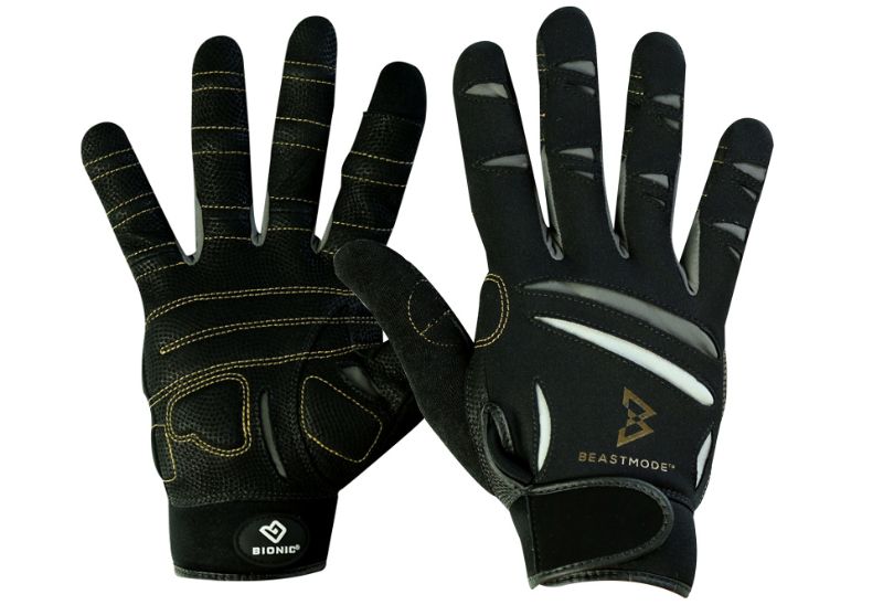 Photo 1 of Beast Mode by Bionic Gloves Women's Medium Full-Finger Fitness Gloves in Black Size: MEDIUM
