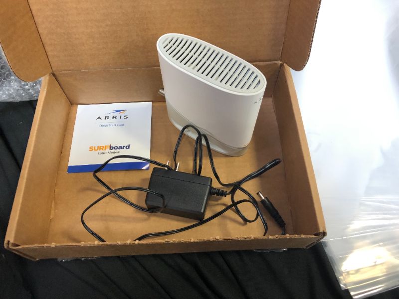 Photo 2 of ARRIS Surfboard S33 DOCSIS 3.1 Multi-Gigabit Cable Modem with 2.5 Gbps Ethernet Port, Approved for Cox, Xfinity, Spectrum & Others.
