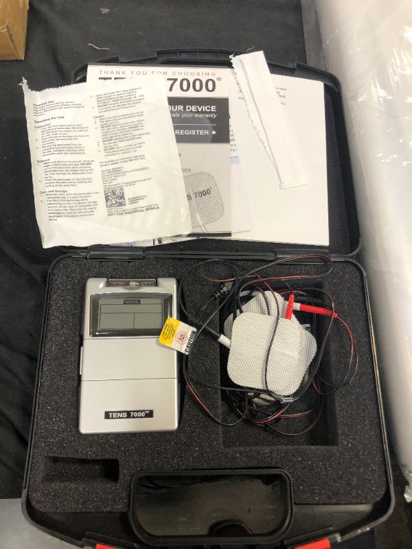 Photo 2 of TENS 7000 Digital TENS Unit with Accessories - TENS Unit Muscle Stimulator for Back Pain, General Pain Relief, Neck Pain, Muscle Pain
