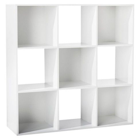 Photo 1 of 11" 9 cube organizer shelf colored white 