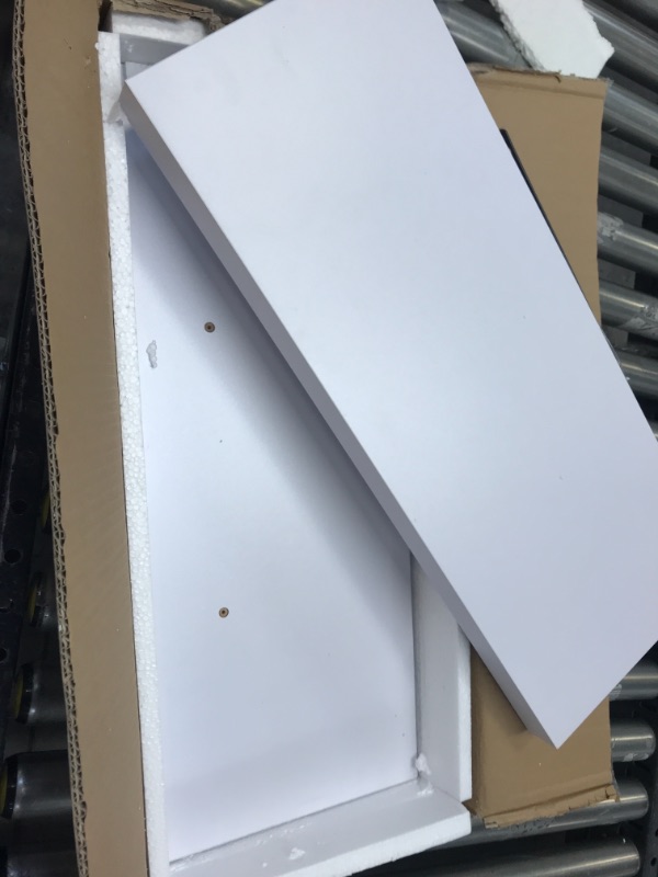 Photo 1 of 2 white floating shelves