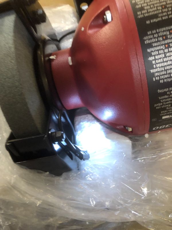 Photo 2 of Skil 3380-01 6 Inch Bench Grinder with Light (MAJOR DAMAGES TO PACKAGING)