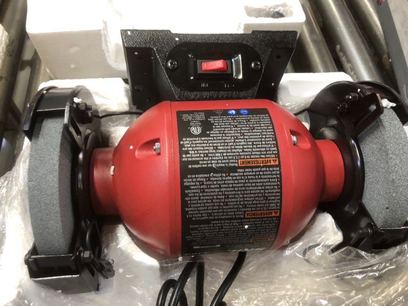 Photo 3 of Skil 3380-01 6 Inch Bench Grinder with Light (MAJOR DAMAGES TO PACKAGING)