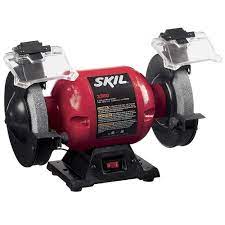 Photo 1 of Skil 3380-01 6 Inch Bench Grinder with Light (MAJOR DAMAGES TO PACKAGING)