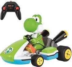 Photo 1 of Nintendo Mario Kart 1:16 Scale RC Car - Yoshi (WORKS FOR LITTLE THEN STOPS, DIRT ON ITEM INDICATE PRIOR USE)