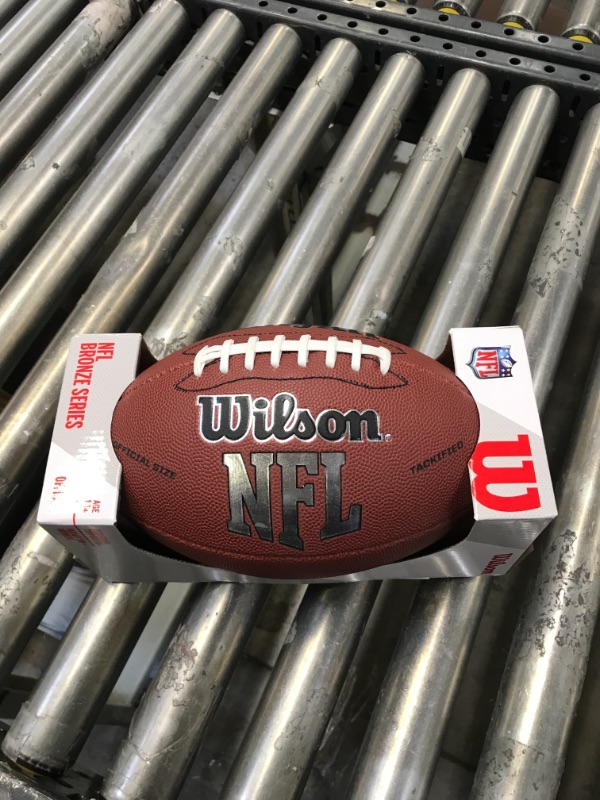 Photo 1 of Wilson NFL Official Size Football Bronze Series Leather Ball