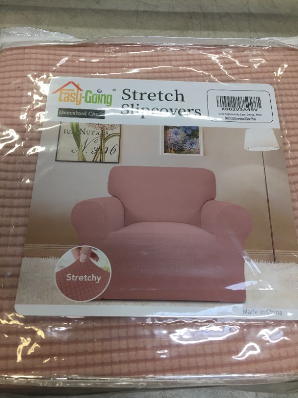 Photo 1 of EasyGoing Stretch Slip Covers Oversized Chair Pink
