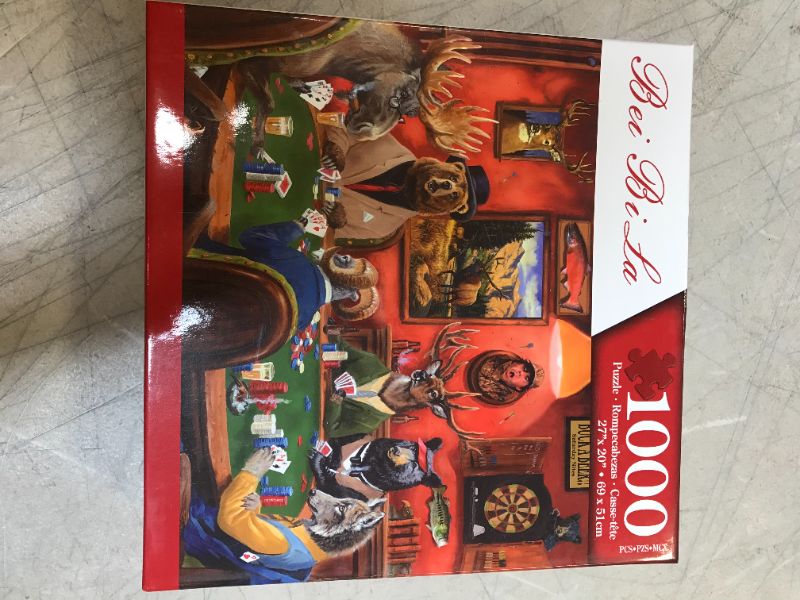 Photo 1 of 1000pc poker game puzzle piece set