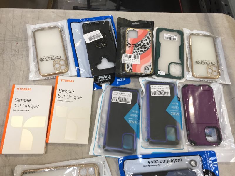 Photo 2 of lot of 12pc cellphone cases different cases and models --new and used 