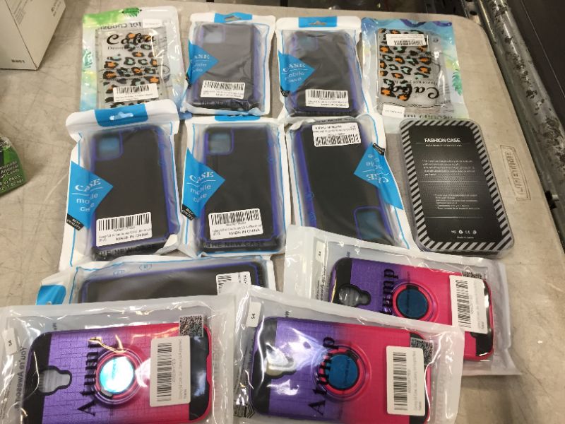 Photo 1 of 12 pc various cell phone cases --different models --new 