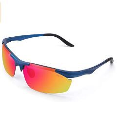 Photo 1 of OSLOB Polarized Half-Rimless Sports Sunglasses for Women Men Cycling Running Driving UV Protection Glasses ST001
