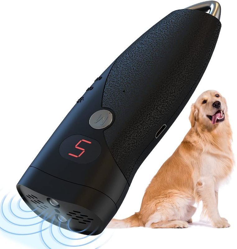 Photo 1 of Ultrasonic Dog Bark Deterrent - Rechargeable Bark Control Device - Dog Barking Deterrent Devices - Dog Behavior Training Tool Control Devices of 25 Ft Effective Control Range
