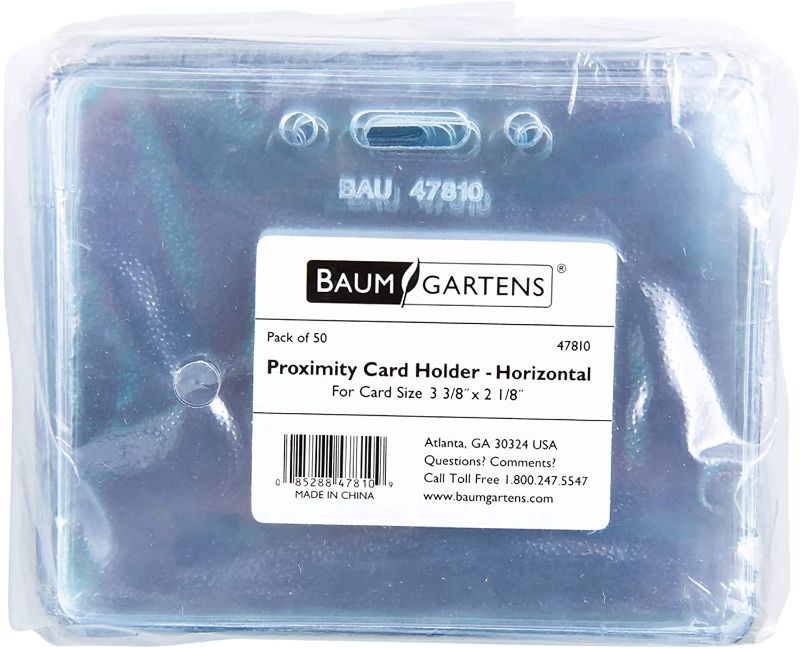 Photo 1 of Baumgartens Sicurix Proximity Badge Holders (BAU47810)
