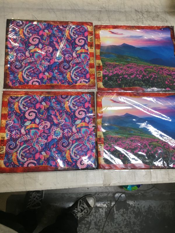 Photo 1 of Decorative Mouse Pad 4 pack

