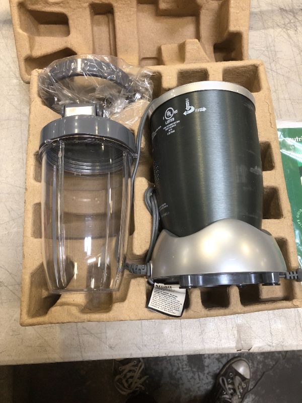 Photo 2 of nutribullet Personal Blender for Shakes, Smoothies, Food Prep, and Frozen Blending, 24 Ounces, 600 Watt, Gray, (NBR-0601)
