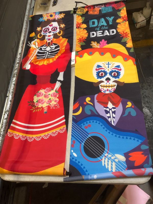 Photo 1 of Day of the Dead Wall Scrolls 2 pack