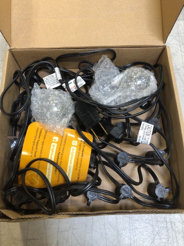 Photo 1 of Brightown Clear G40 Globe Patio String Light Set 25ft